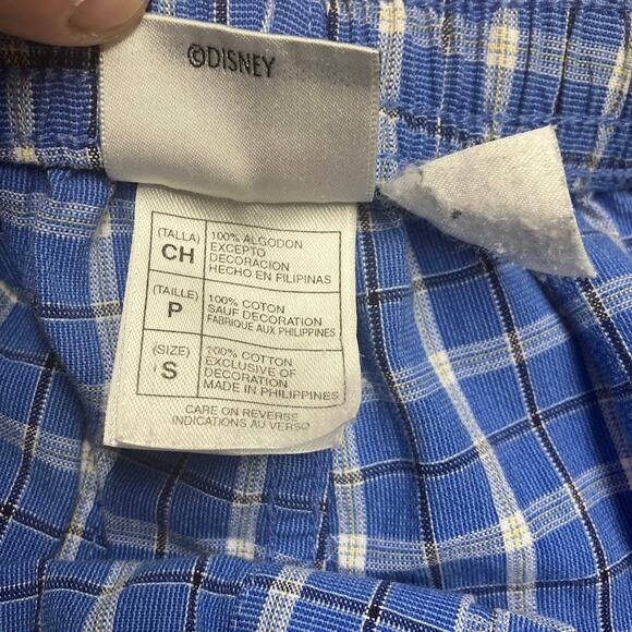 Disney Store Tigger Eeyore Embroidered Winnie The Pooh Pajama Pants Blue Size S - Picture 5 of 8